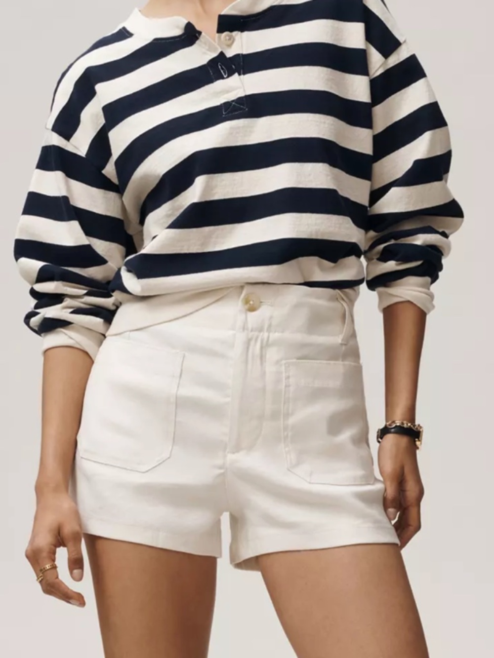 Anthropologie Maeve Colette Linen Stretch High-Rise Shorts